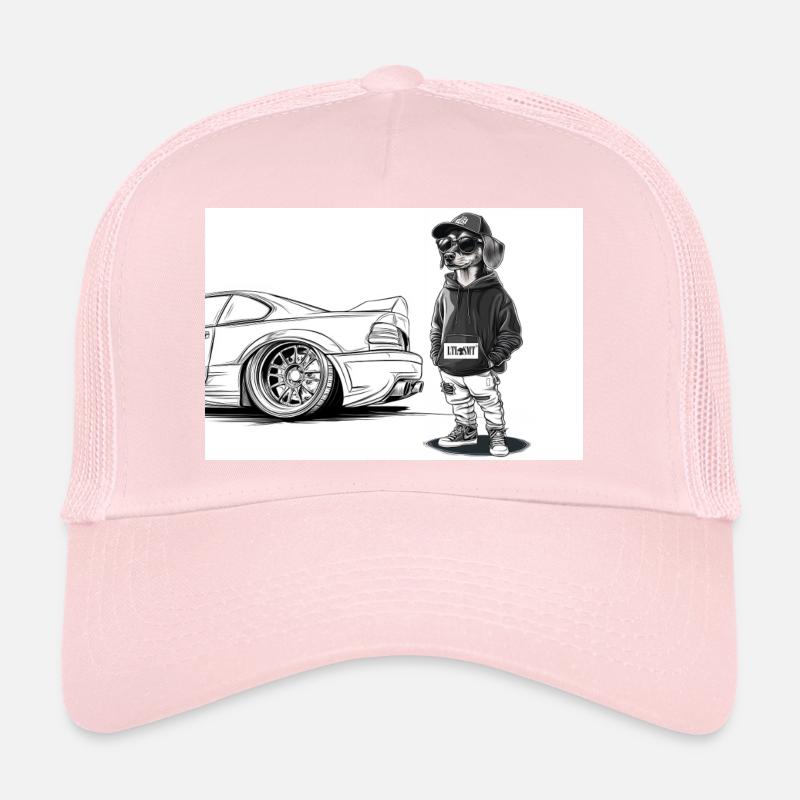 Tuner Dachshund Trucker Cap