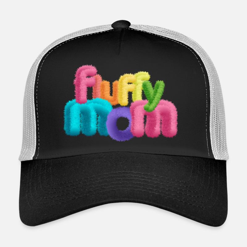 Fluffy Mom – Fluffy 3D Typography Trucker Cap