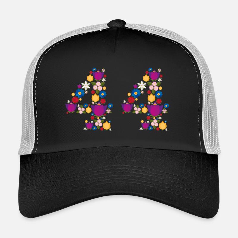 Flowers 44 - Trucker Cap - black/stone grey