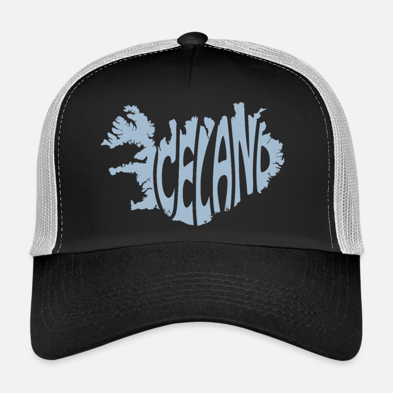 Conception typographique islandaise Casquette trucker 