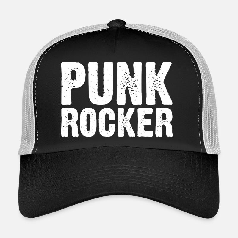 Conception typographique punk rock audacieuse Casquette trucker 