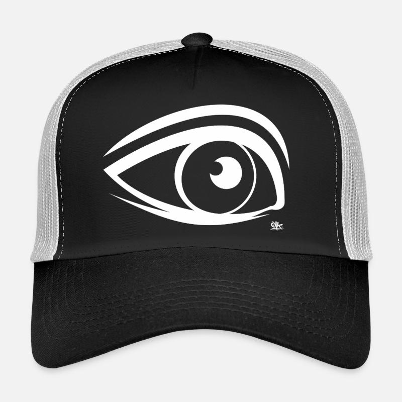 Oeil - Casquette trucker  - noir/gris pierre