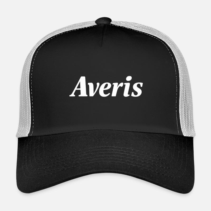 Pull Averis - Casquette trucker - noir/gris pierre