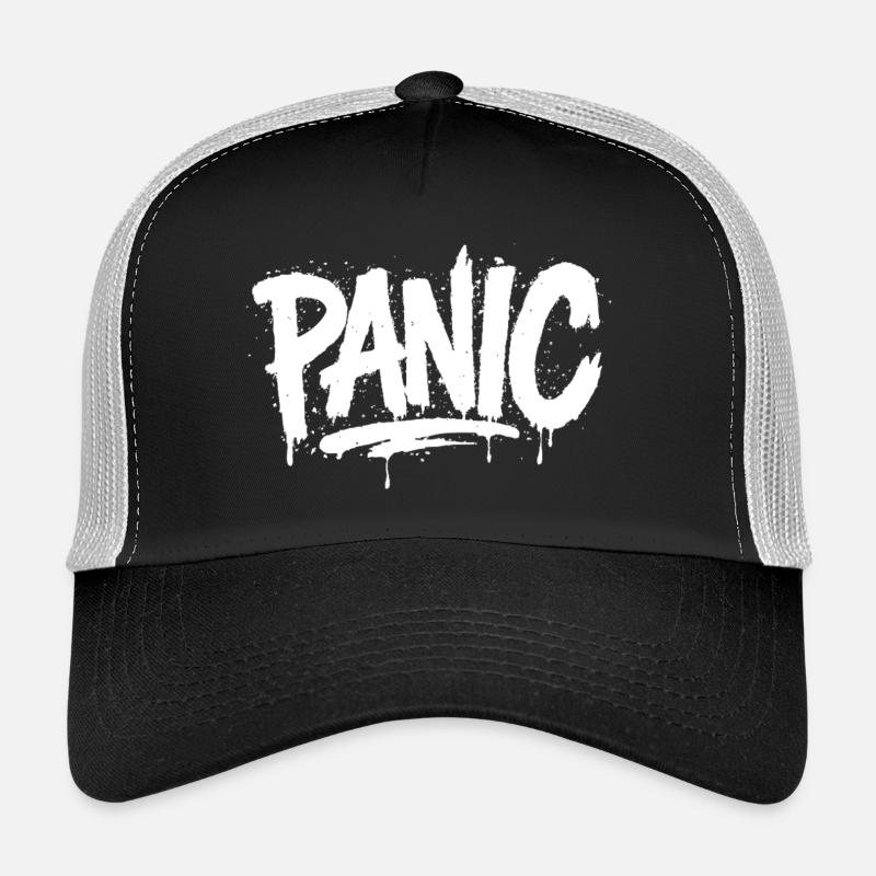 PANIC Expressive Grau-Ästhetik mit Risiko-Bothrin Trucker Cap