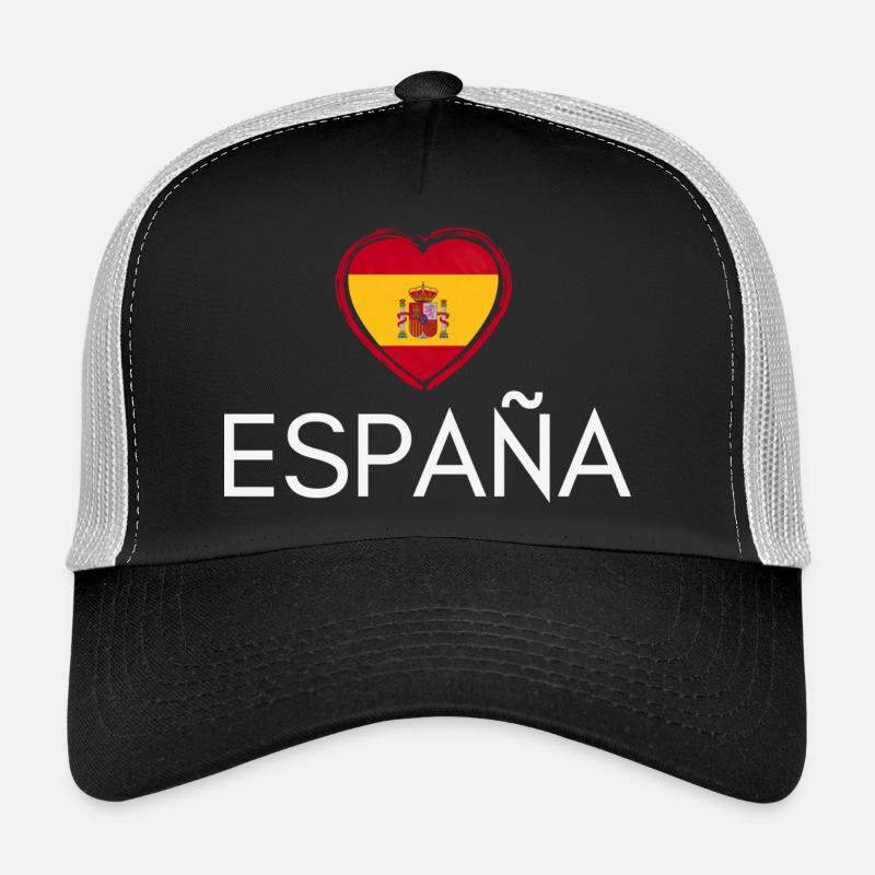 Herz mit spanischer Flagge, spanischer Stolz Trucker Cap