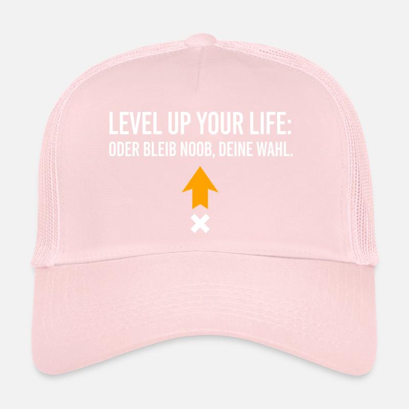 Level Up Your Life oder bleib Noob, Deine Wahl Trucker Cap