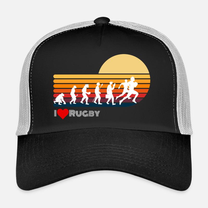Rugby Retro Evolution Sonnenuntergang Trucker Cap