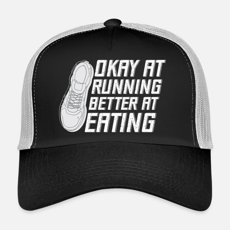 Marathon Runner Okay At Running Gift Trucker Cap