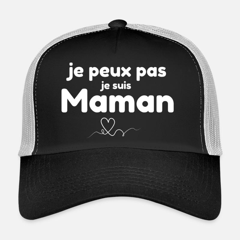 I can't I'm a mom - Trucker Cap - black/stone grey
