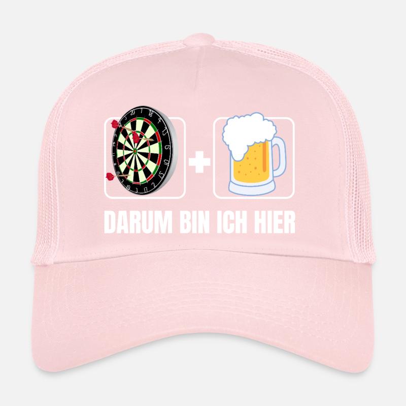 Fléchettes et bière – c’est pour ça que je suis là Casquette trucker 