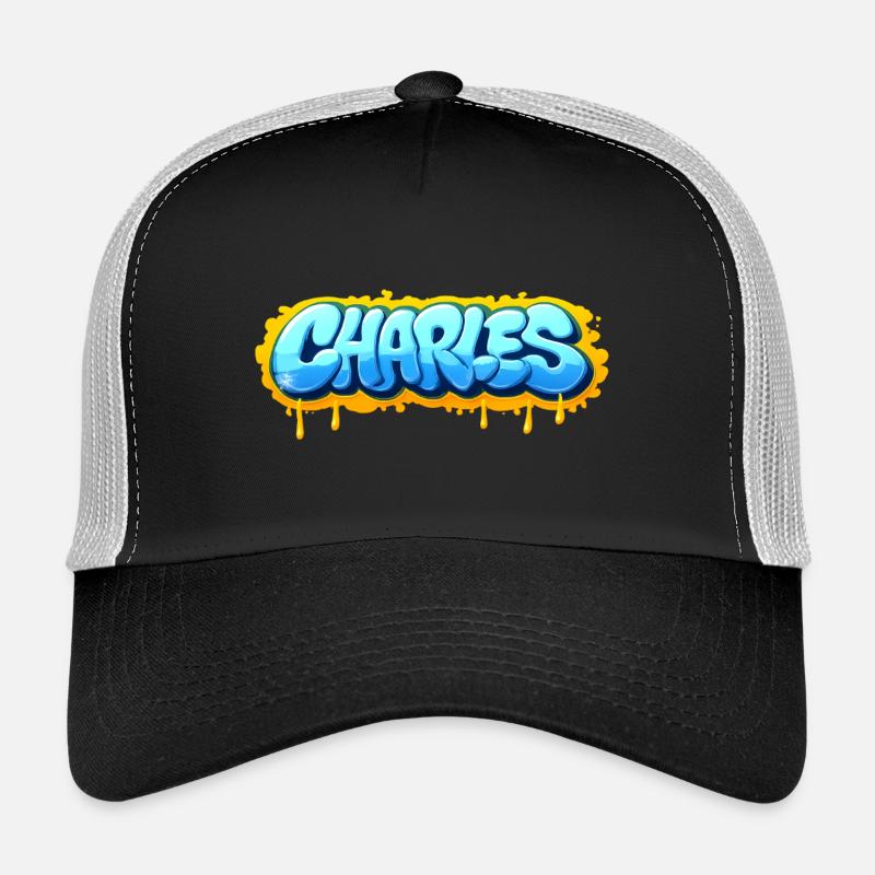 Graffiti CHARLES Name Geschenk Ideal Druckbar s Trucker Cap