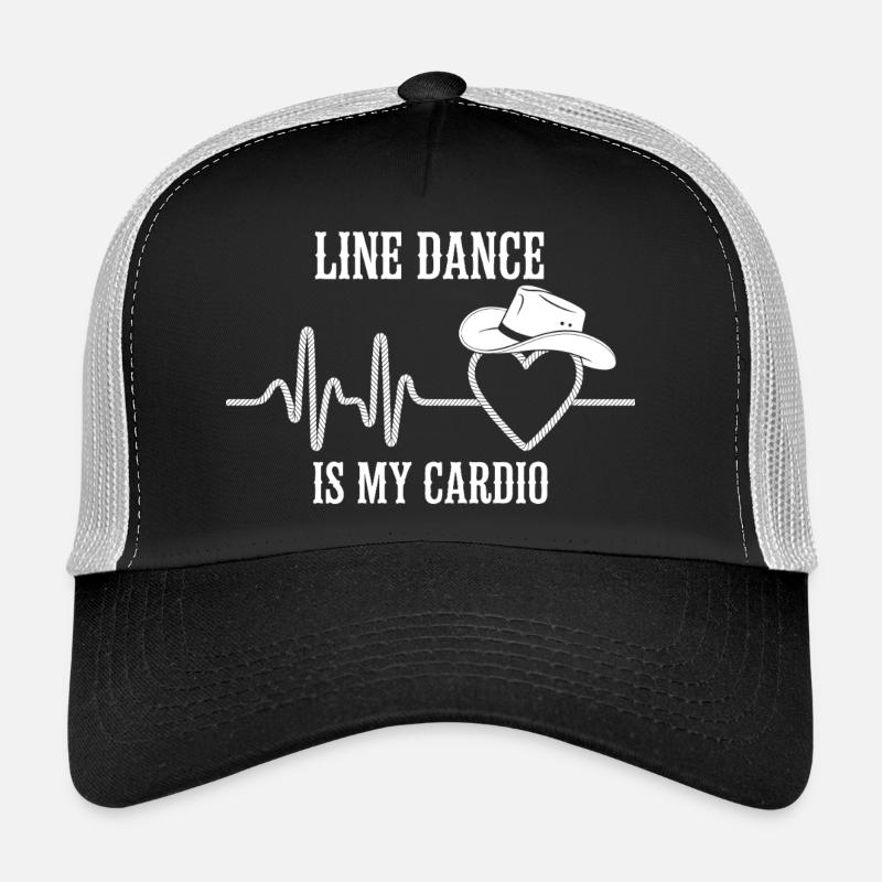 Line Dance Cardio Heart Logo Trucker Cap