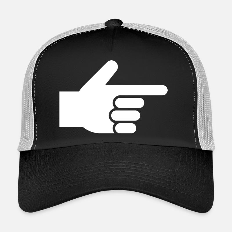 Main, index, index Casquette trucker 
