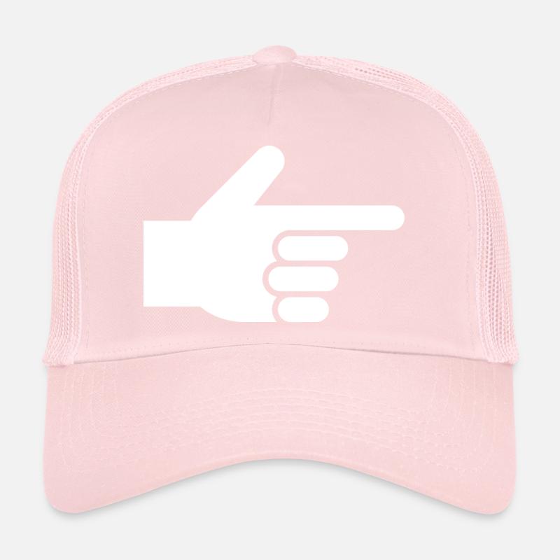 Main, index, index Casquette trucker 