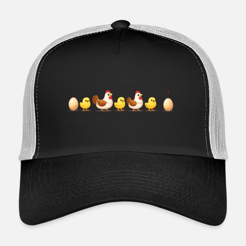 Evolution Ei-Küken-Henne-Darwin Trucker Cap
