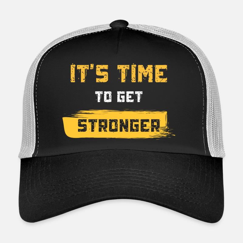 Il est temps de devenir plus fort - Casquette trucker - noir/gris pierre