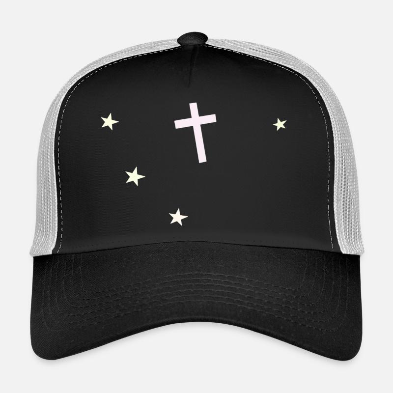 Croix et étoiles : foi nocturne Casquette trucker 