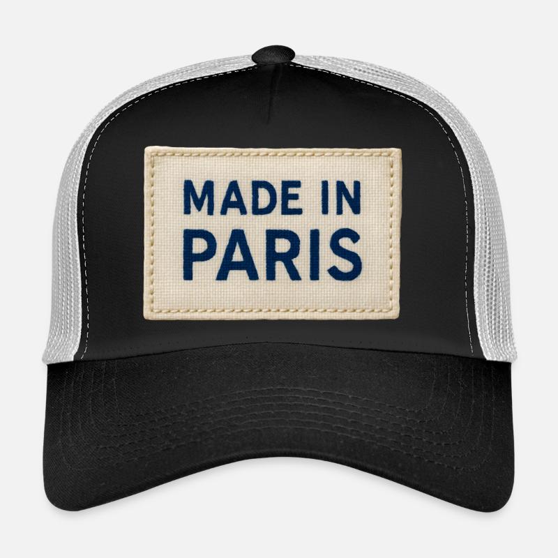 Made in Paris Fabric Patch Trucker Cap