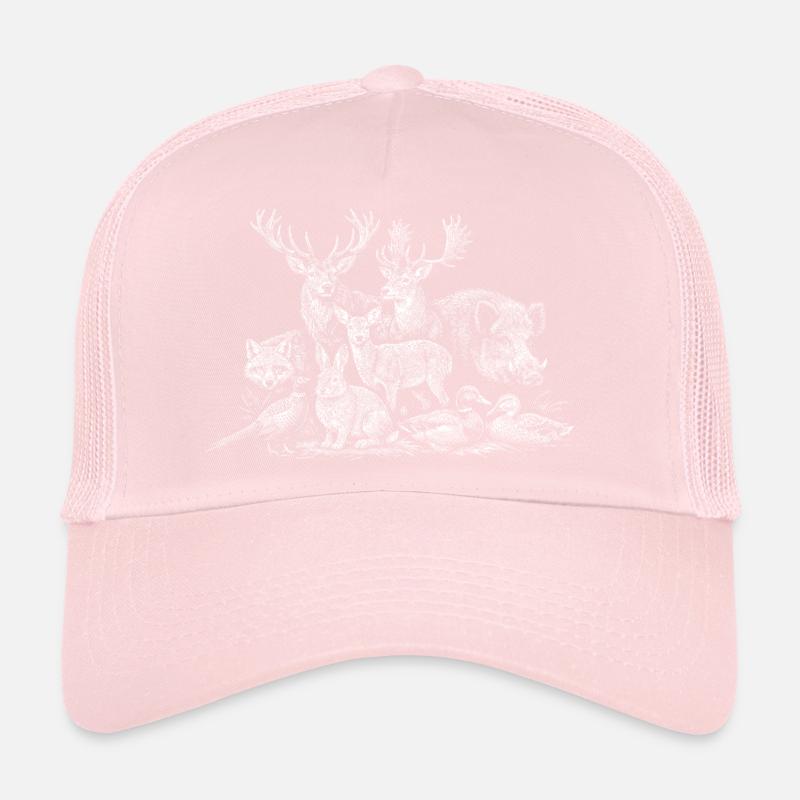 Forest Dwellers Silhouette Scene Trucker Cap