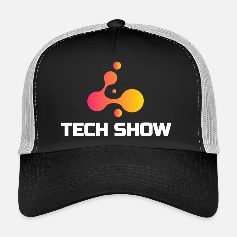 Tech Show Neon Blob Tee - Trucker Cap - black/stone grey