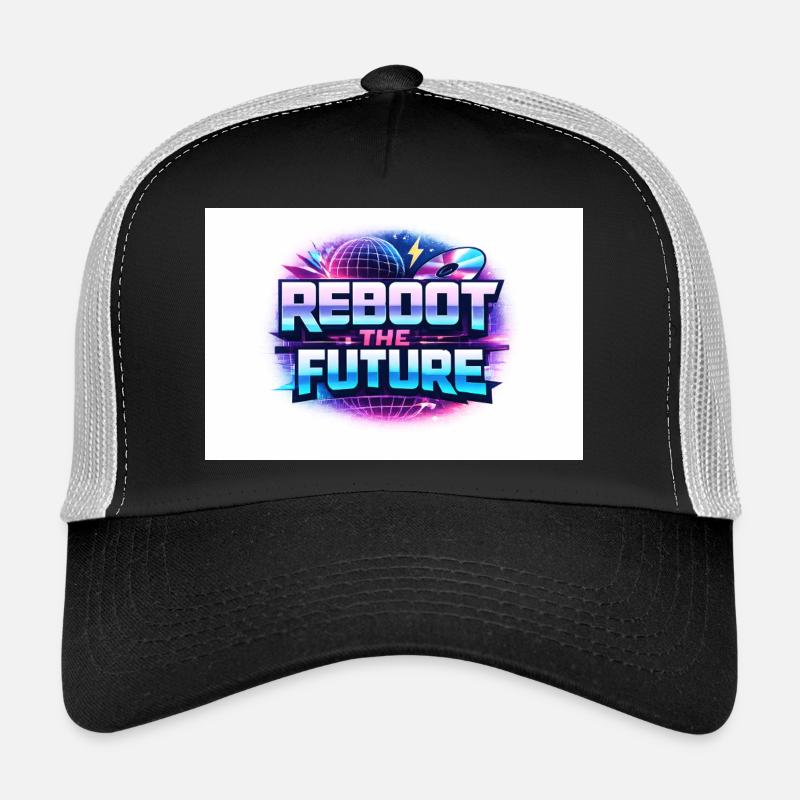 Reboot the Future Neon - Trucker Cap - Schwarz/Steingrau