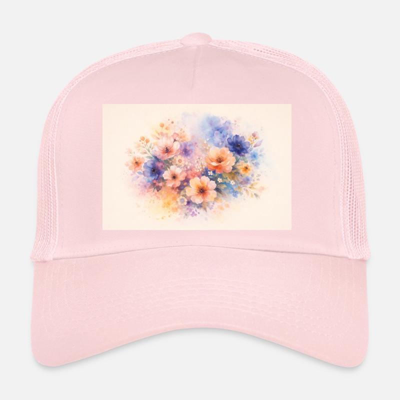 Conception à l’aquarelle Casquette trucker 