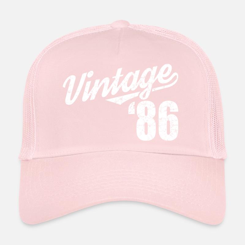 Design rétro vintage 86 script Casquette trucker 