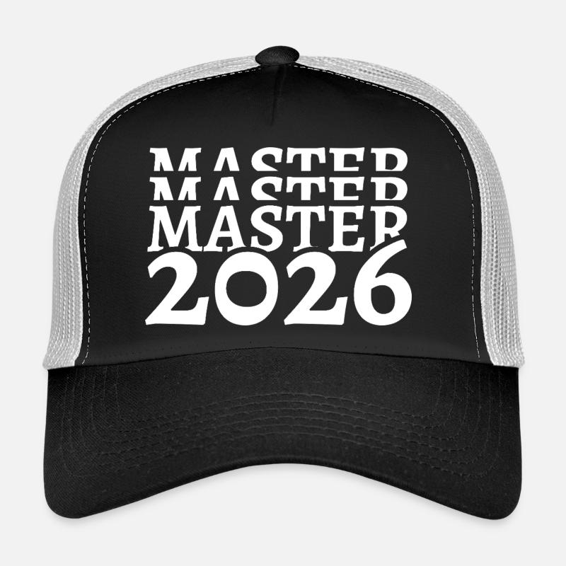 Master 2026 Studium Studiumsabschluss Studiumende - Trucker Cap - Schwarz/Steingrau