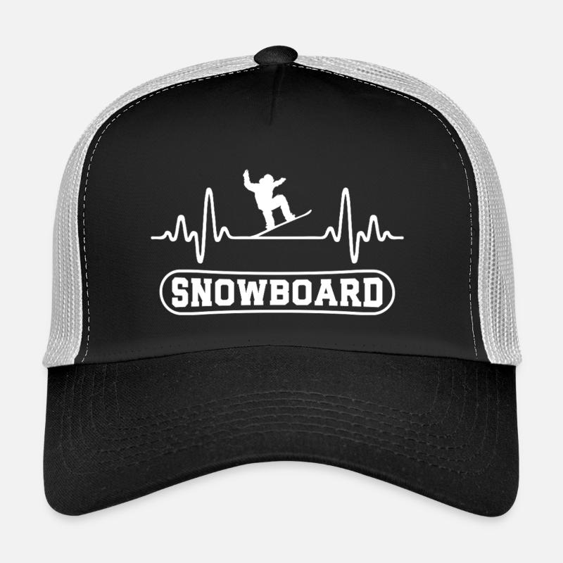 Snowboarden herzschlag Snowboard Snowboarder Trucker Cap