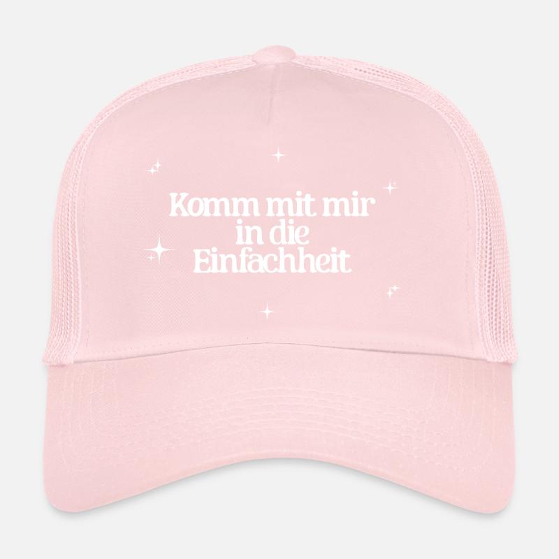 Suivez-moi dans la simplicité Yoga Pleine conscience Casquette trucker 
