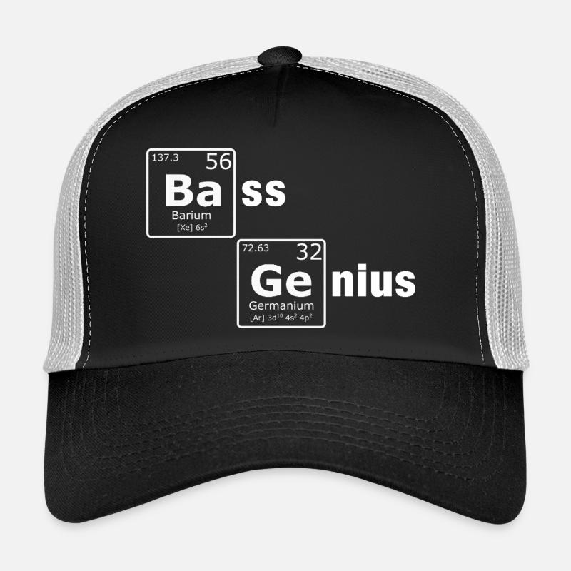 Bass Genius Periodensystem PSE Elemente Nerd Trucker Cap