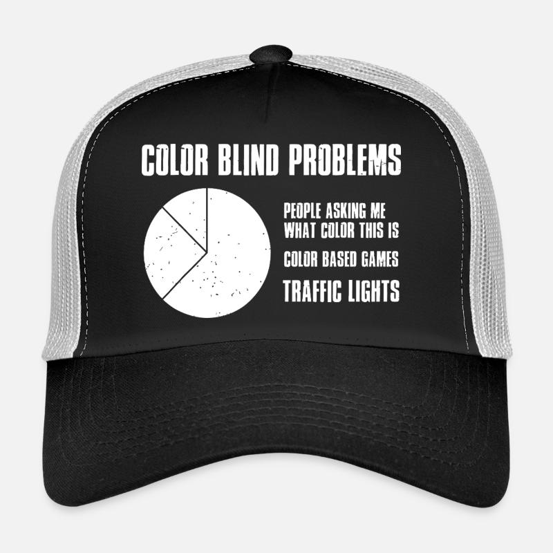 Problèmes de daltoniens Casquette trucker 