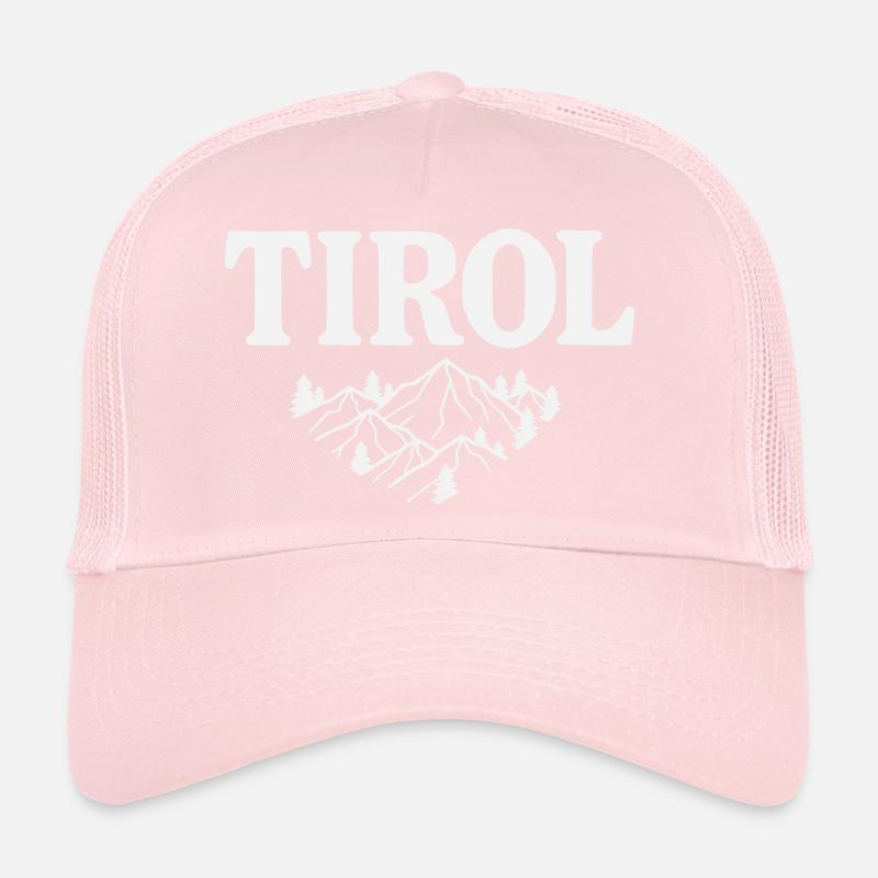 Tyrol Mountain Silhouette Alpine Motif Trucker Cap