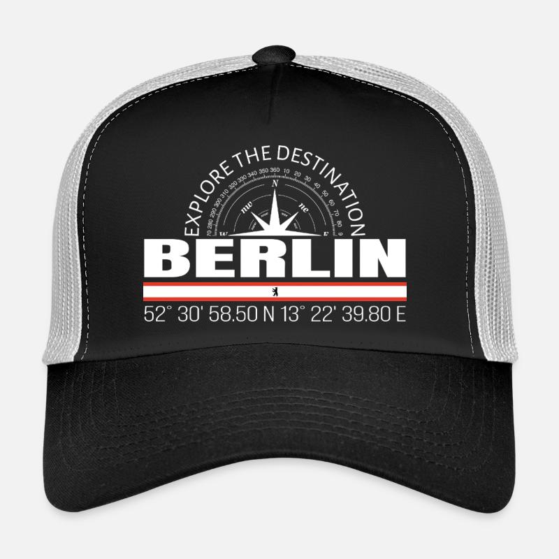 Berlin - Trucker Cap - Schwarz/Steingrau