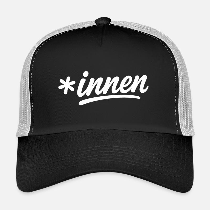 Inklusionsstern *innen Script - Trucker Cap - Schwarz/Steingrau