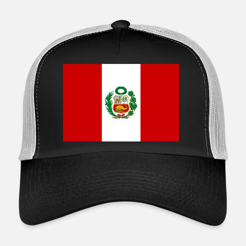 Pérou drapeau bannière Casquette trucker 