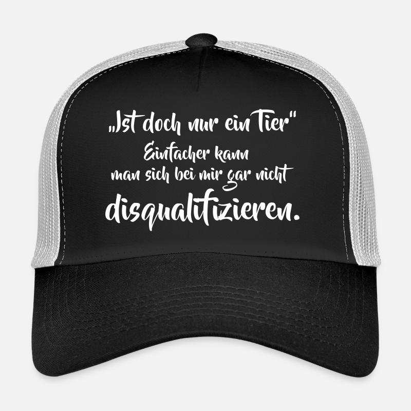 Ist doch nur ein Tier... - Trucker Cap - Schwarz/Steingrau