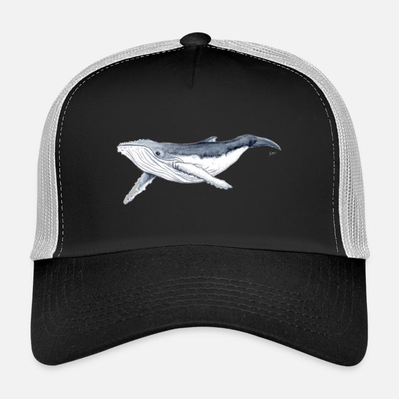 Bebe Buckelwal - Buckelwal - Jubarte - Trucker Cap - Schwarz/Steingrau