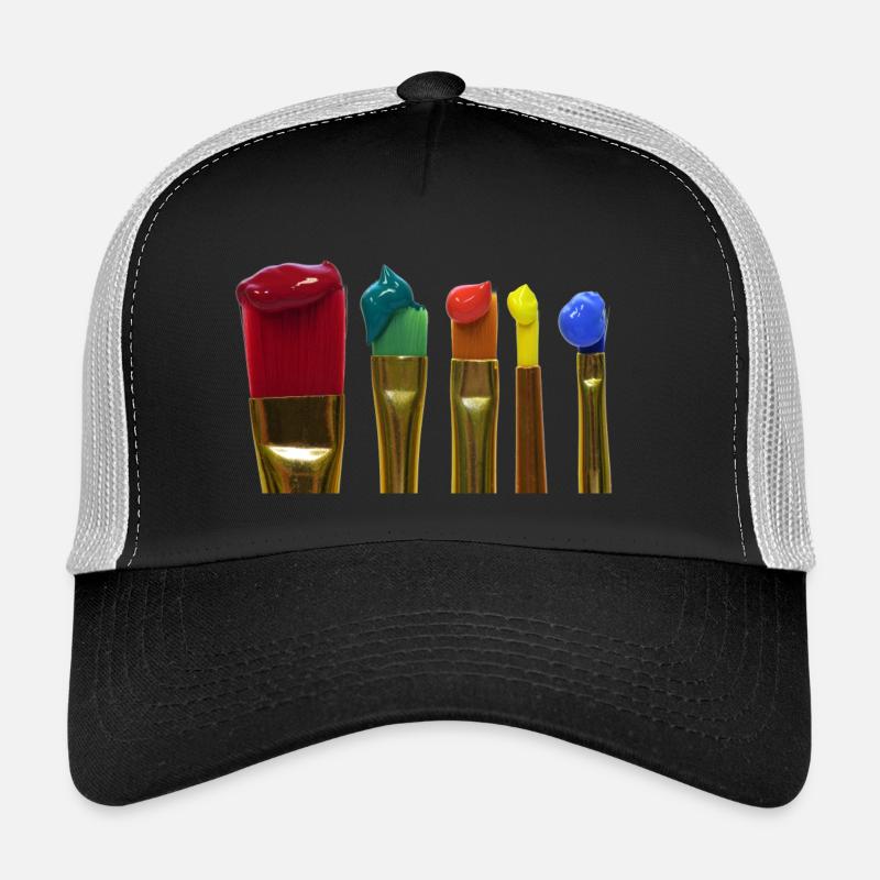 farbige Pinsel Trucker Cap