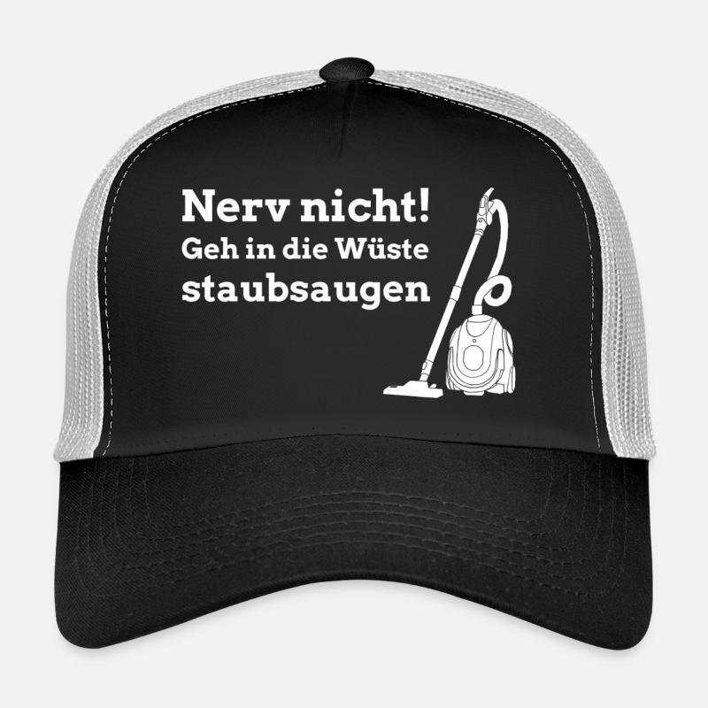 Get lost! Go for a vacuum in the desert - Trucker Cap - black/stone grey