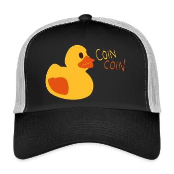 Coin coin - Casquette trucker  - noir/gris pierre - Devant