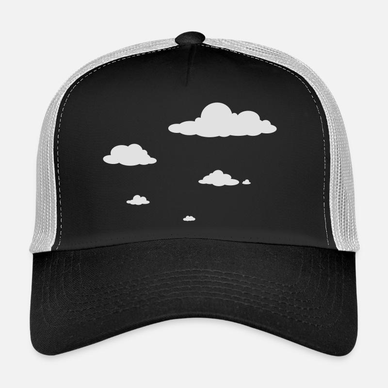 Wolken - Trucker Cap - Schwarz/Steingrau