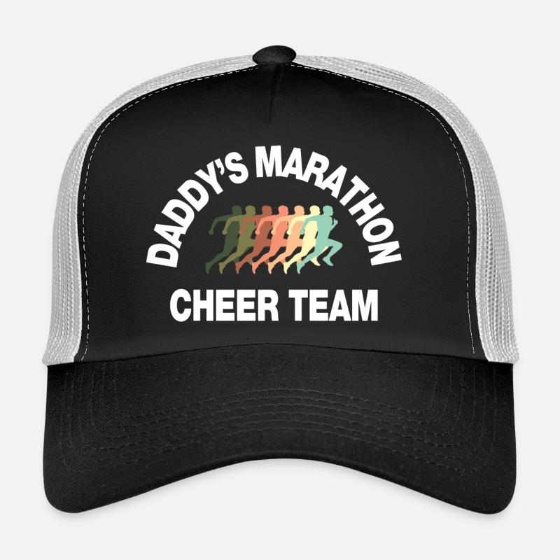 dad's marathon cheer team Trucker Cap