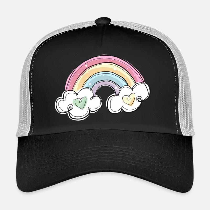 REGENBOGEN - Trucker Cap - Schwarz/Steingrau