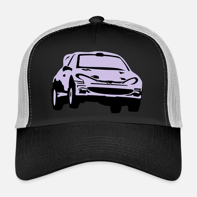 Rallye, Rallyeauto, Rennauto - Trucker Cap - Schwarz/Steingrau