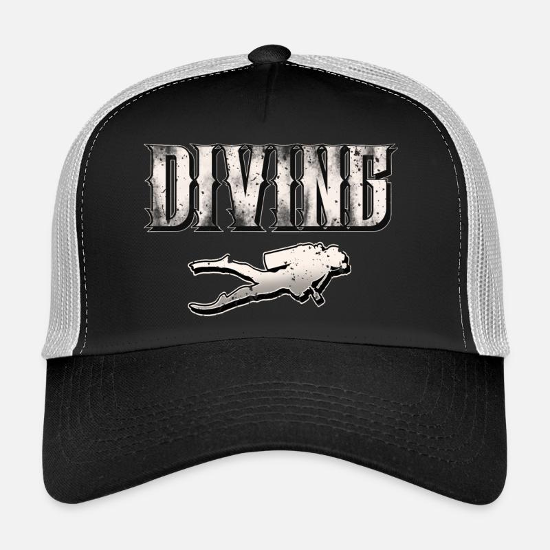 Plongeurs plongeurs - Casquette trucker  - noir/gris pierre