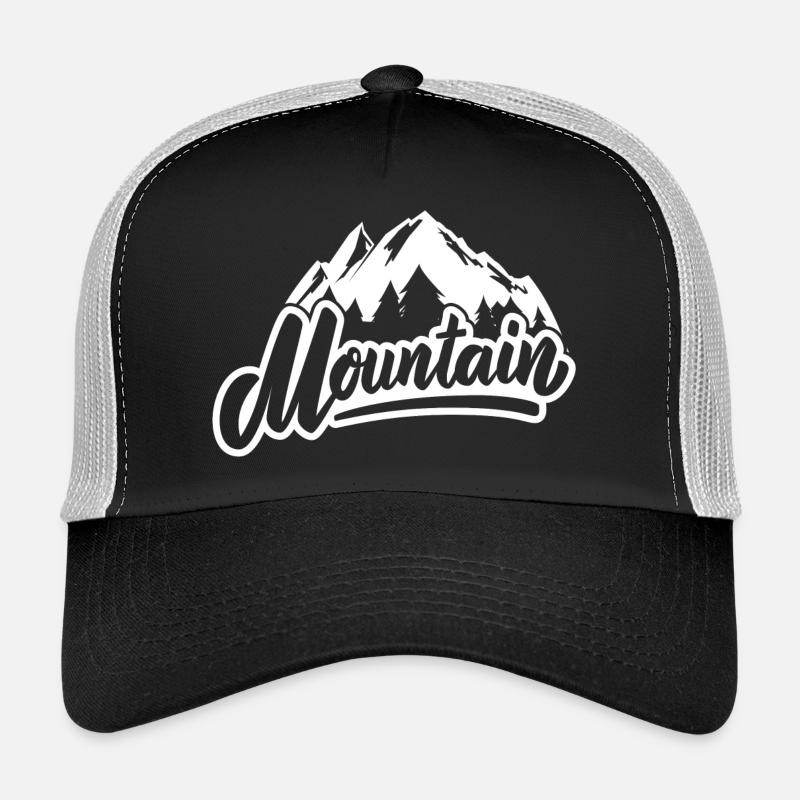 skiing, skiing, skiing - Trucker Cap - black/stone grey