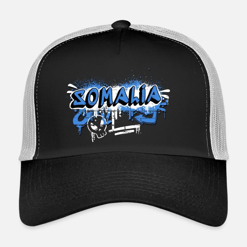 Somalia Graffiti Flaggen Design Trucker Cap