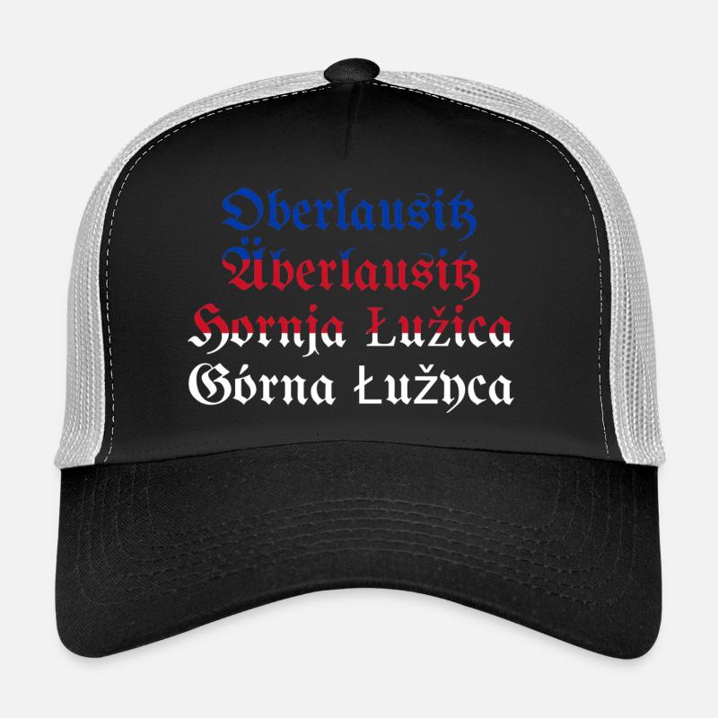 Oberlausitz mit sorbischer Flagge blau-rot-weiß Trucker Cap