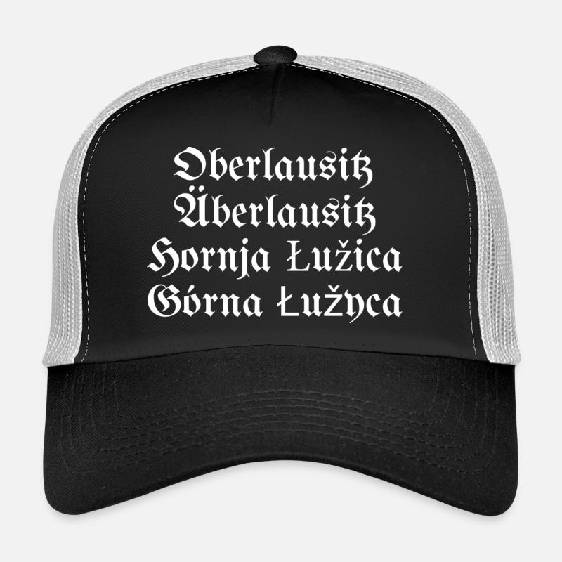 Oberlausitz Äberlausitz sorbisch Sorben - Trucker Cap - Schwarz/Steingrau